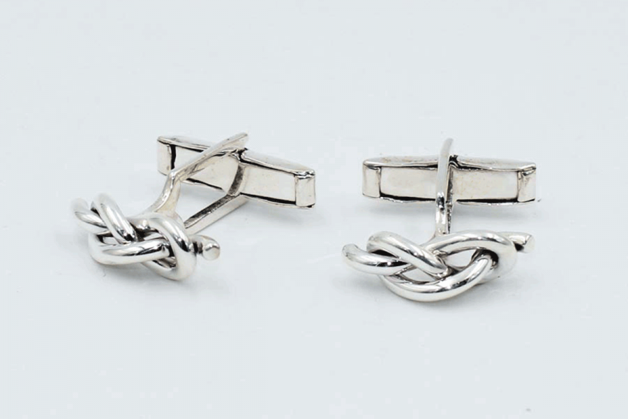 Knotted blatant cufflinks
