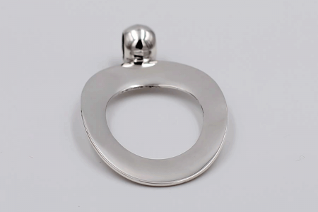 Plain oval curved pendant