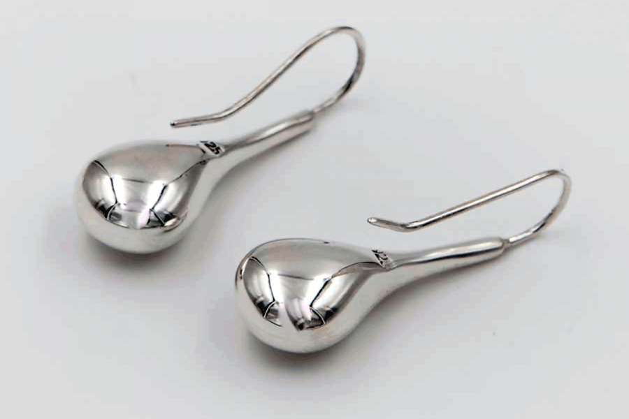 Teardrop plain earrings