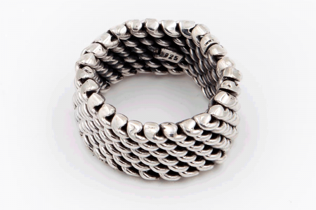 Snake scales ring