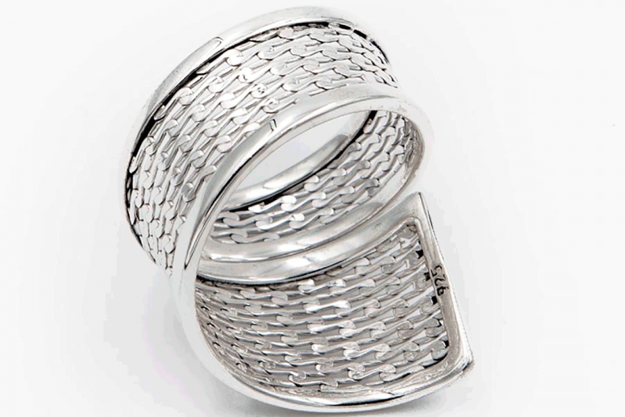 Plain gridded ring